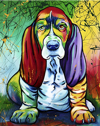 Basset Hound Diamond Painting