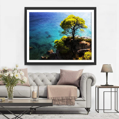 Baum am Meer Diamond Painting