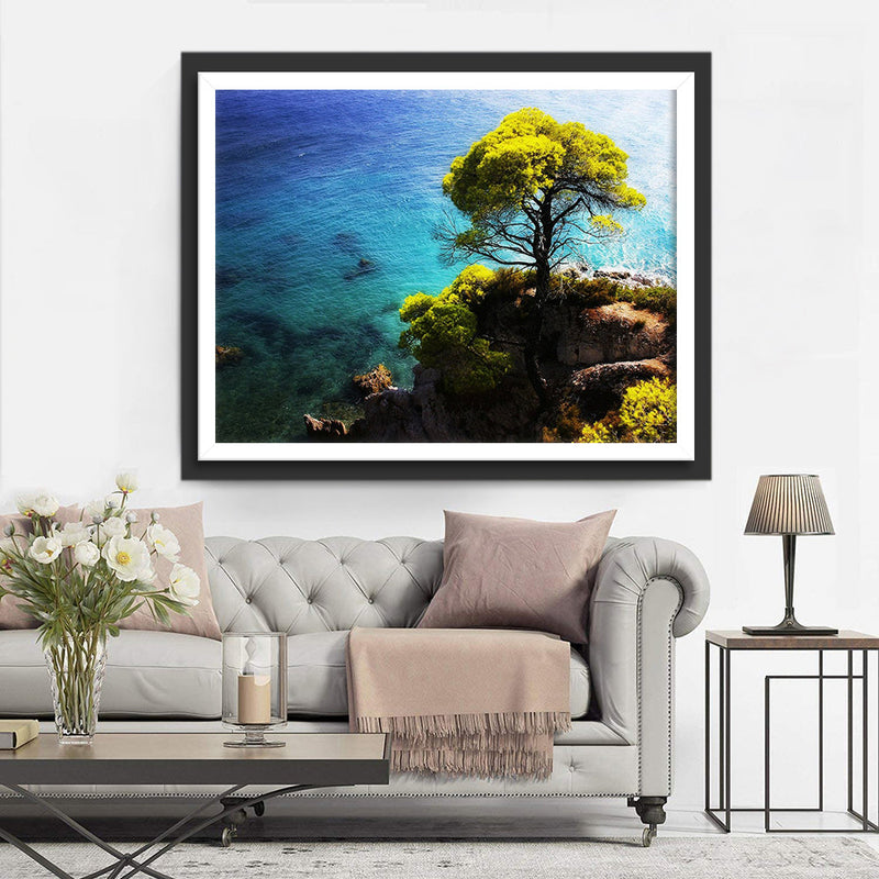 Baum am Meer Diamond Painting