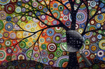 Baum im abstrakten Stil Diamond Painting