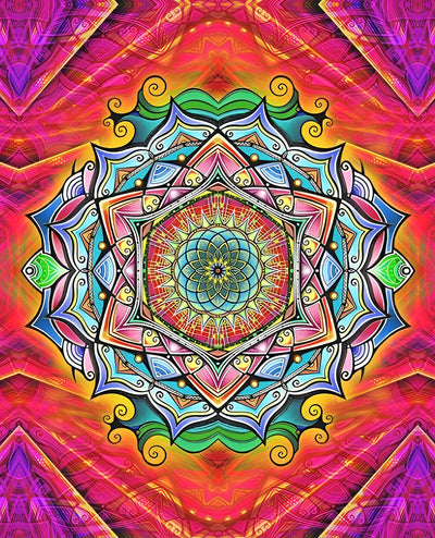 Begeistertes Mandala Diamond Painting