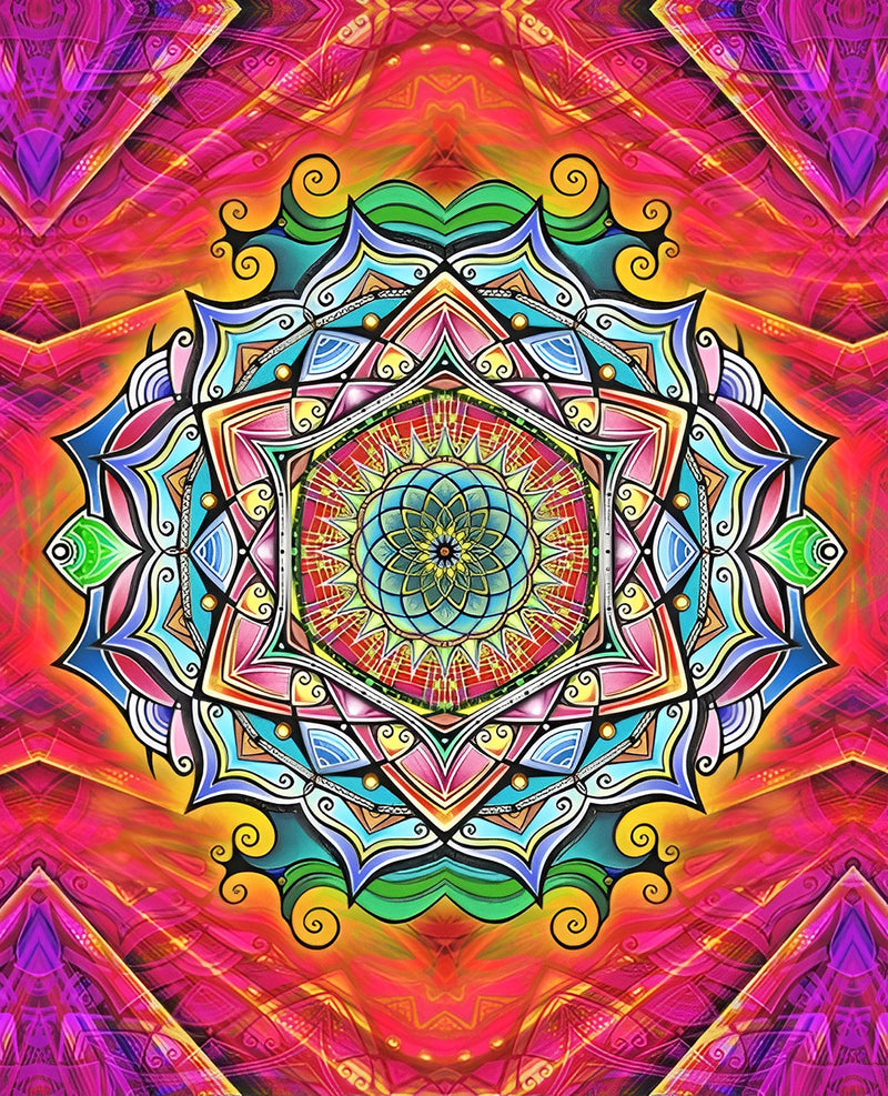 Begeistertes Mandala Diamond Painting