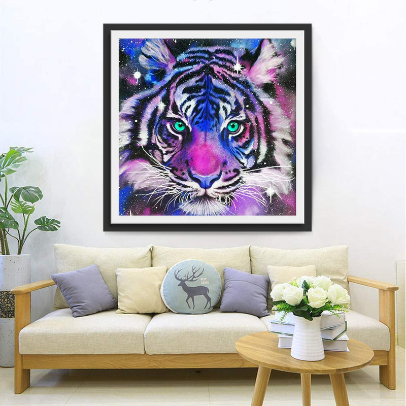 Bengalischer Tiger im Sternenlicht Diamond Painting