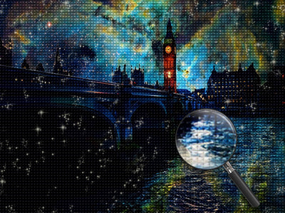 Big Ben bei Nacht Diamond Painting