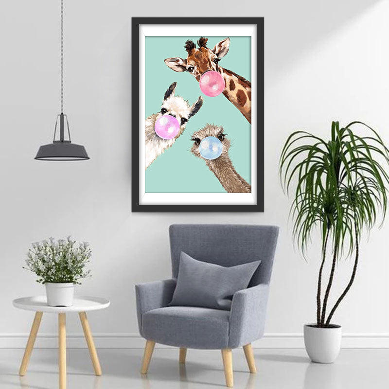 Blasende Giraffe Diamond Painting