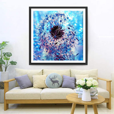 Blaue Eis-Pusteblume Diamond Painting