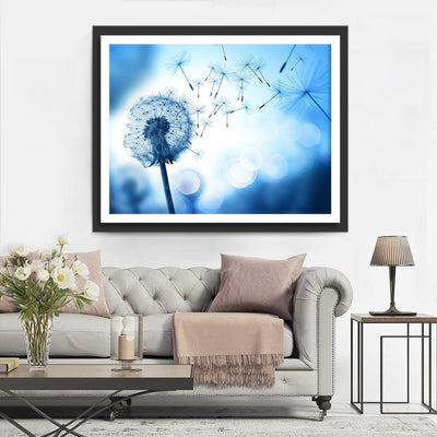 Blaue Pusteblume Diamond Painting