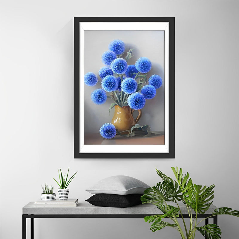 Blaue Pusteblumen Diamond Painting