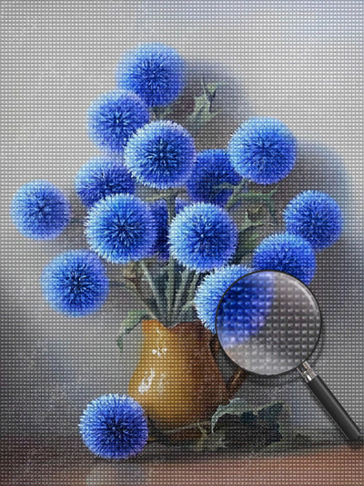 Blaue Pusteblumen Diamond Painting