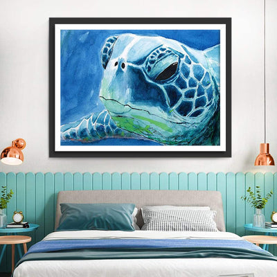 Blaue Schildkröte Diamond Painting