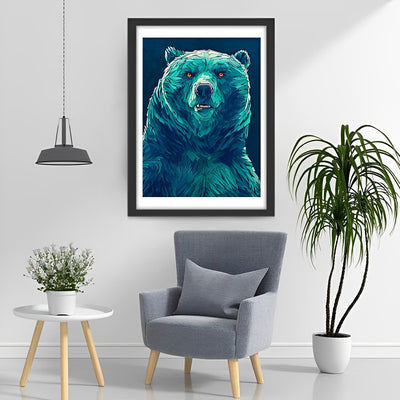 Blauer Bär Diamond Painting