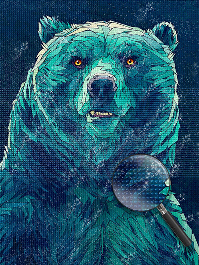 Blauer Bär Diamond Painting