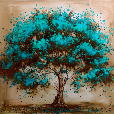 Blauer Baum Diamond Painting