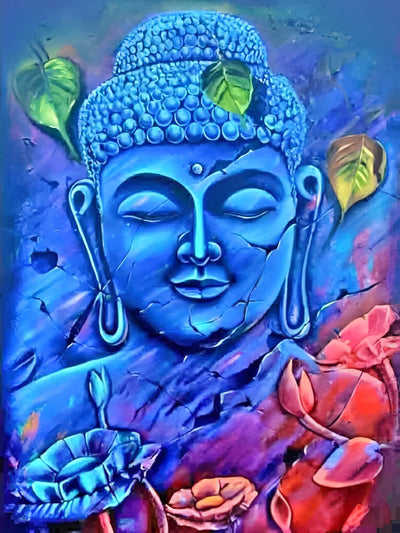 Blauer Buddha Diamond Painting