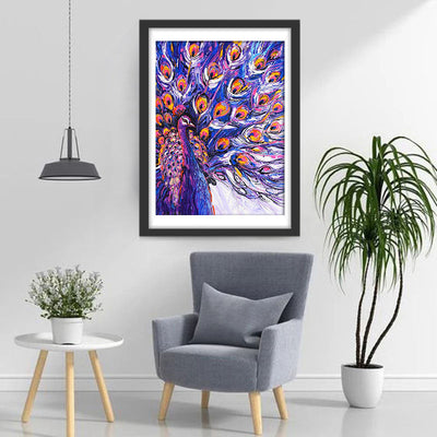 Blauer Pfau Diamond Painting