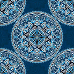 Blaues Mandala Diamond Painting