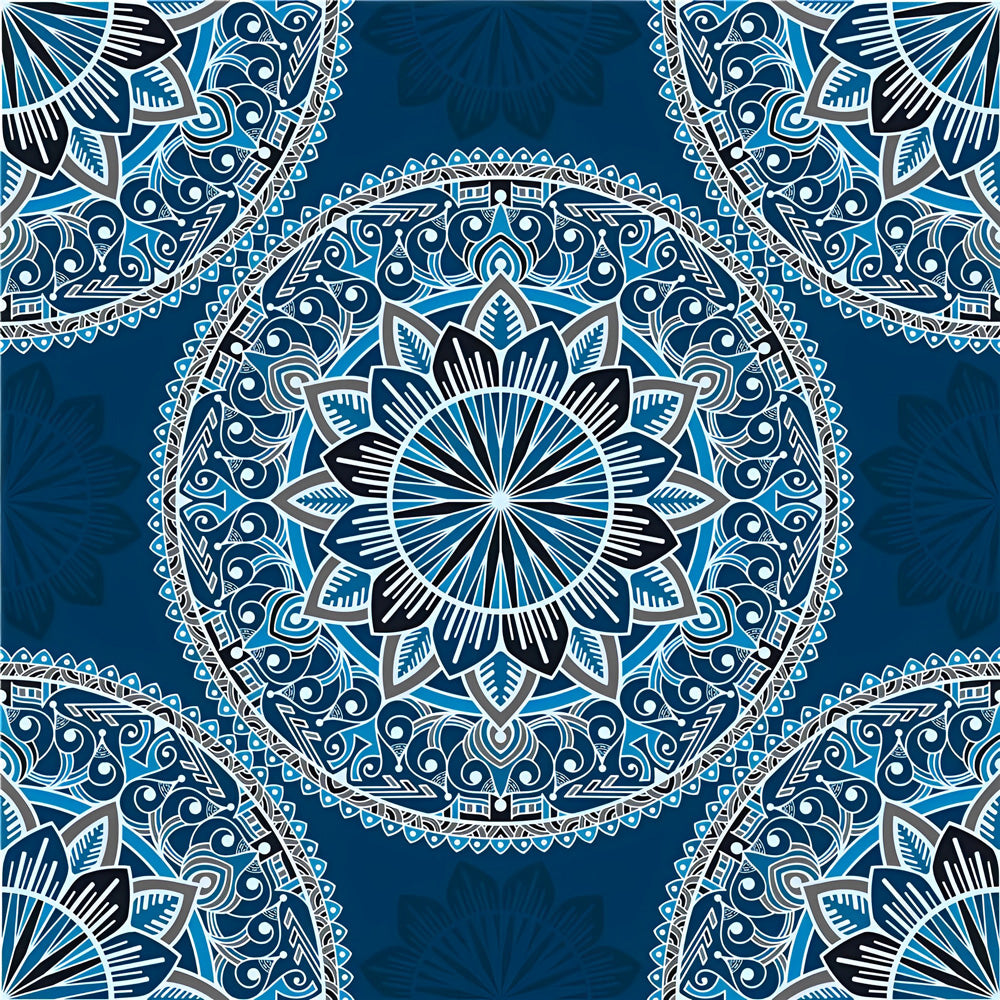 Blaues Mandala Diamond Painting