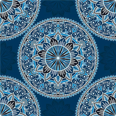 Blaues Mandala Diamond Painting