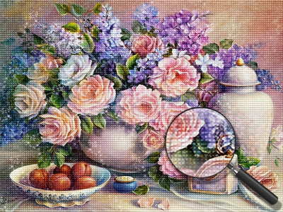 Blumen Obst Wecker Diamond Painting