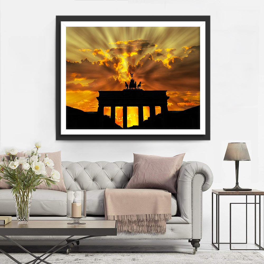Brandenburger Tor bei Sonnenaufgang Diamond Painting