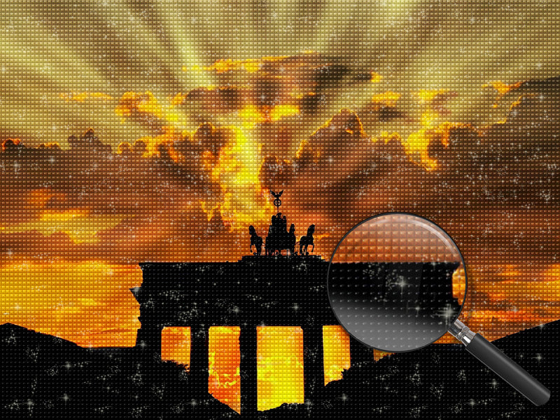 Brandenburger Tor bei Sonnenaufgang Diamond Painting