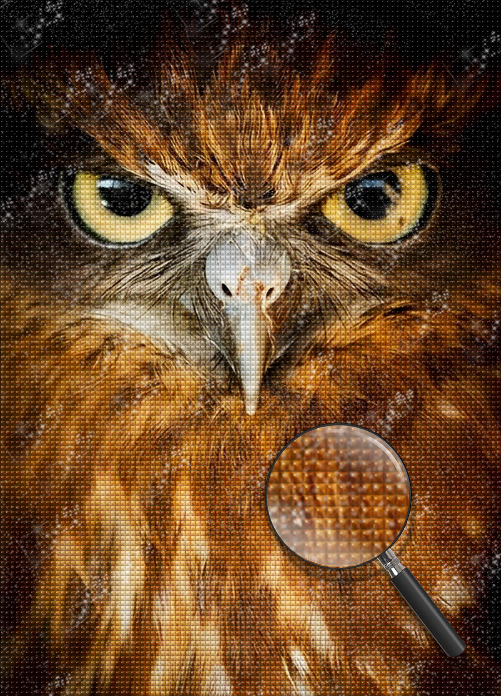 Braune Eule Diamond Painting