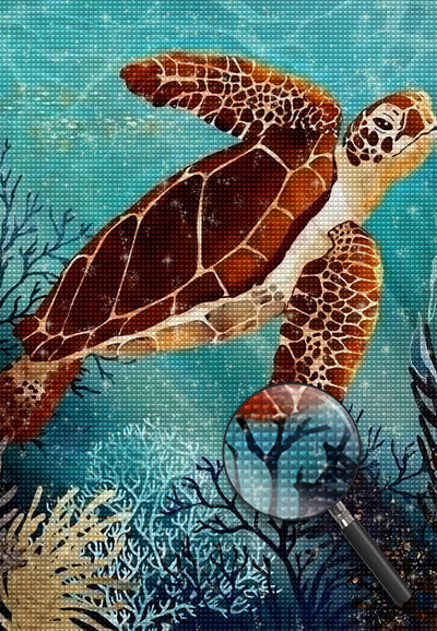 Braune Schildkröte Diamond Painting