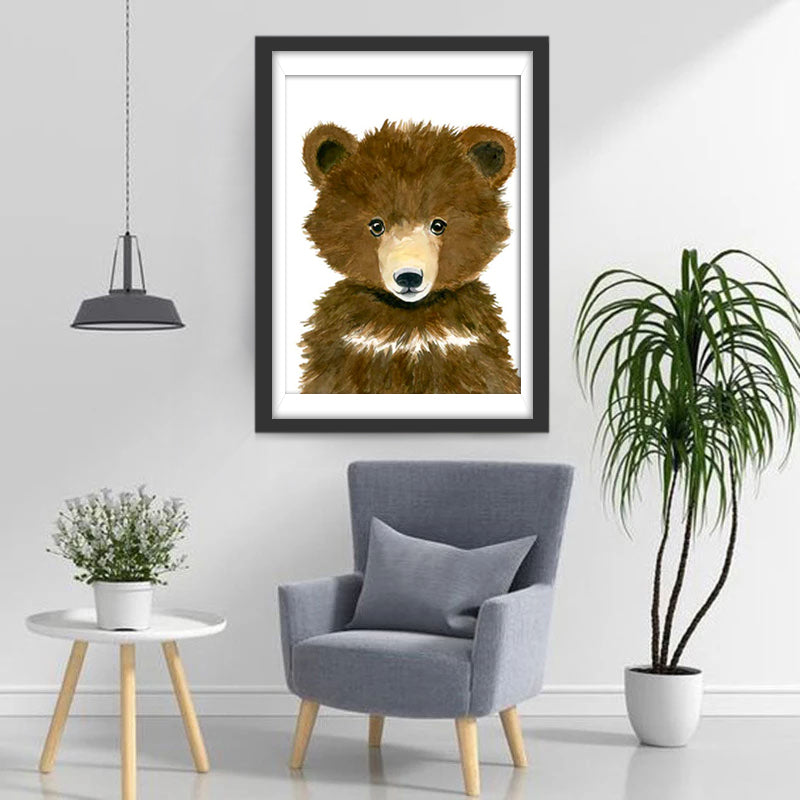 Brauner Cartoon-Bär Diamond Painting