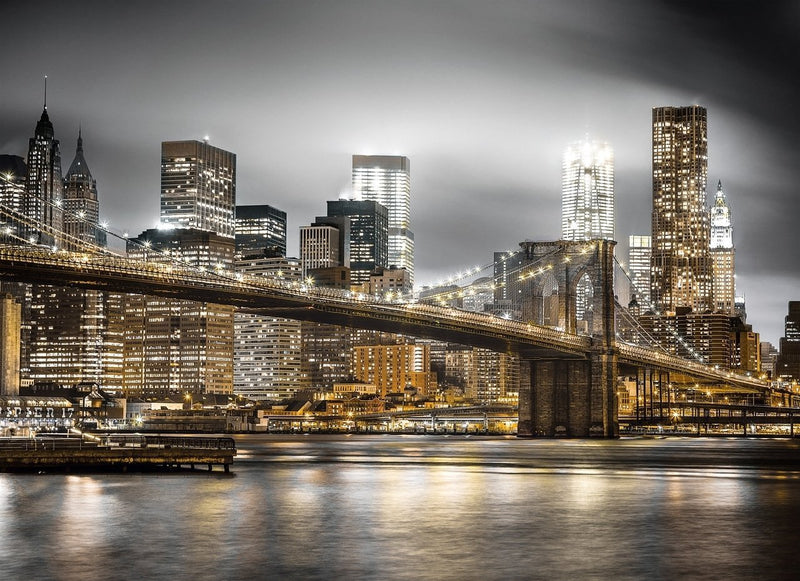 Brooklyn Bridge bei Nacht Diamond Painting