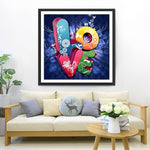 Buchstaben: LOVE Diamond Painting