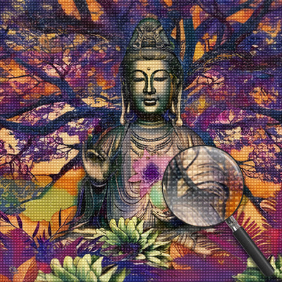 Buddha und Linde Diamond Painting