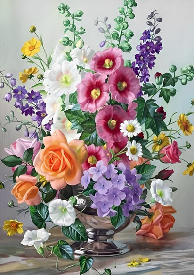 Bunte Blumen Diamond Painting