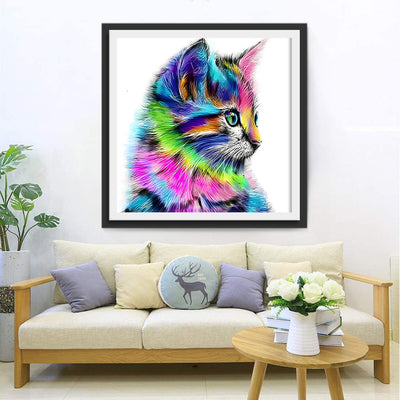 Bunte Katze Diamond Painting