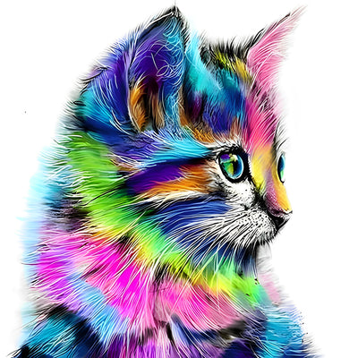 Bunte Katze Diamond Painting