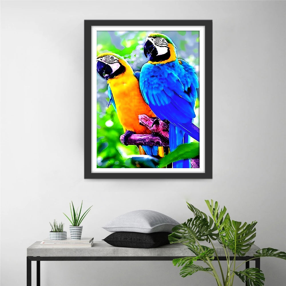 Bunte Papageien Diamond Painting