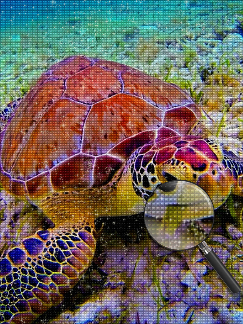 Bunte Schildkröte Diamond Painting