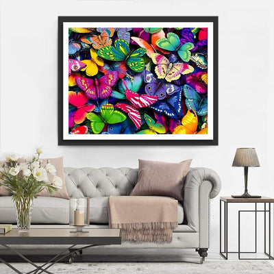 Bunte Schmetterlinge Diamond Painting