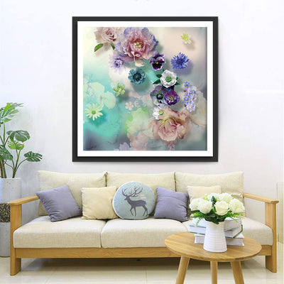 Bunte schöne Blumen Diamond Painting