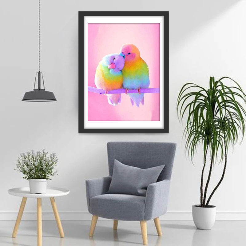 Bunte Vögel Diamond Painting