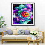 Bunter leuchtender Lotus Diamond Painting