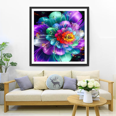 Bunter leuchtender Lotus Diamond Painting