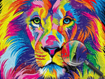 Bunter Löwe im Pop-Stil Diamond Painting