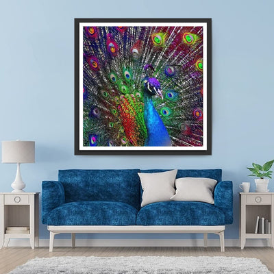 Bunter Pfau Diamond Painting