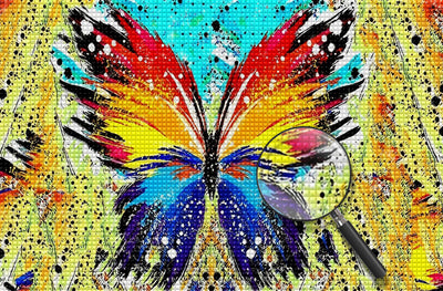 Bunter Schmetterling Diamond Painting