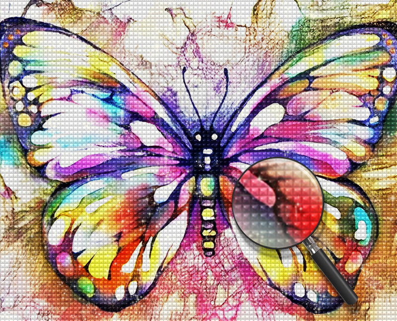 Bunter Schmetterling Diamond Painting