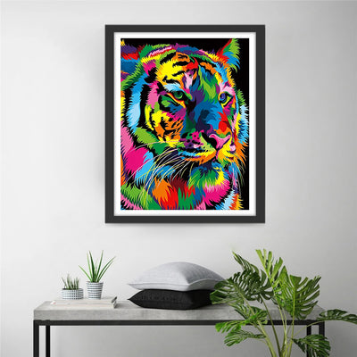 Bunter Tiger Diamond Painting