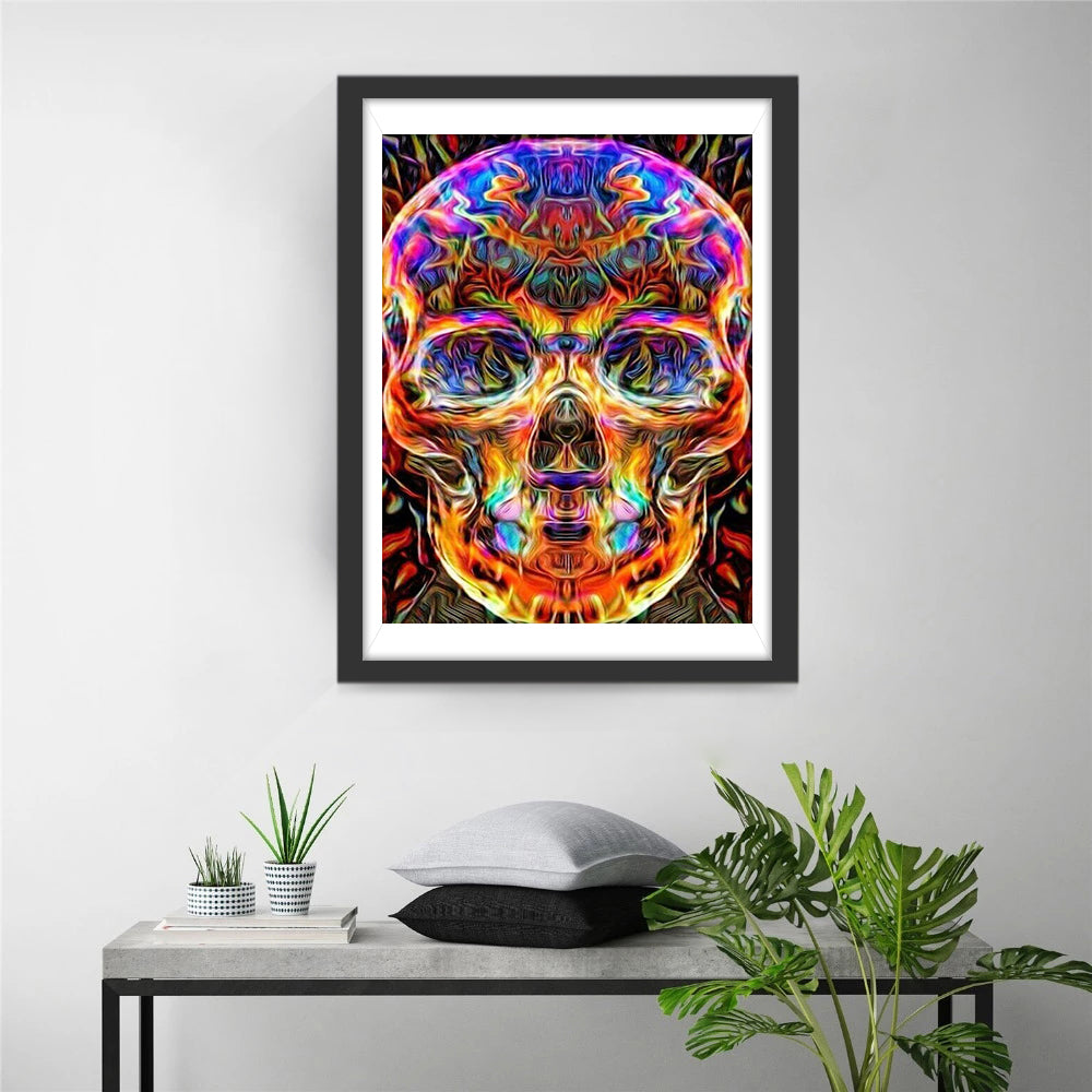 Bunter Totenkopf Diamond Painting