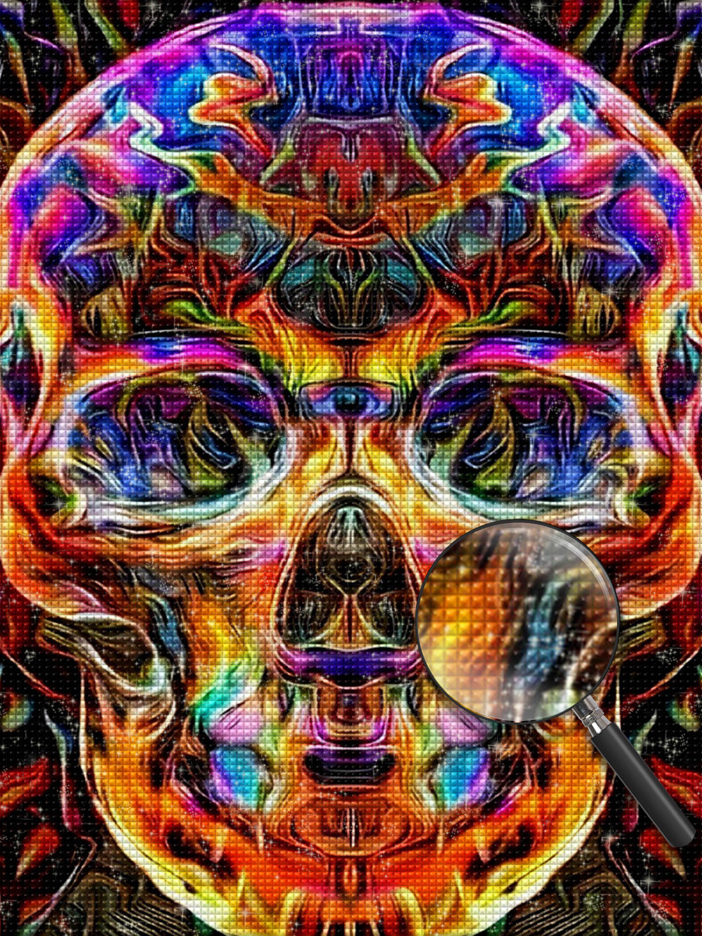 Bunter Totenkopf Diamond Painting