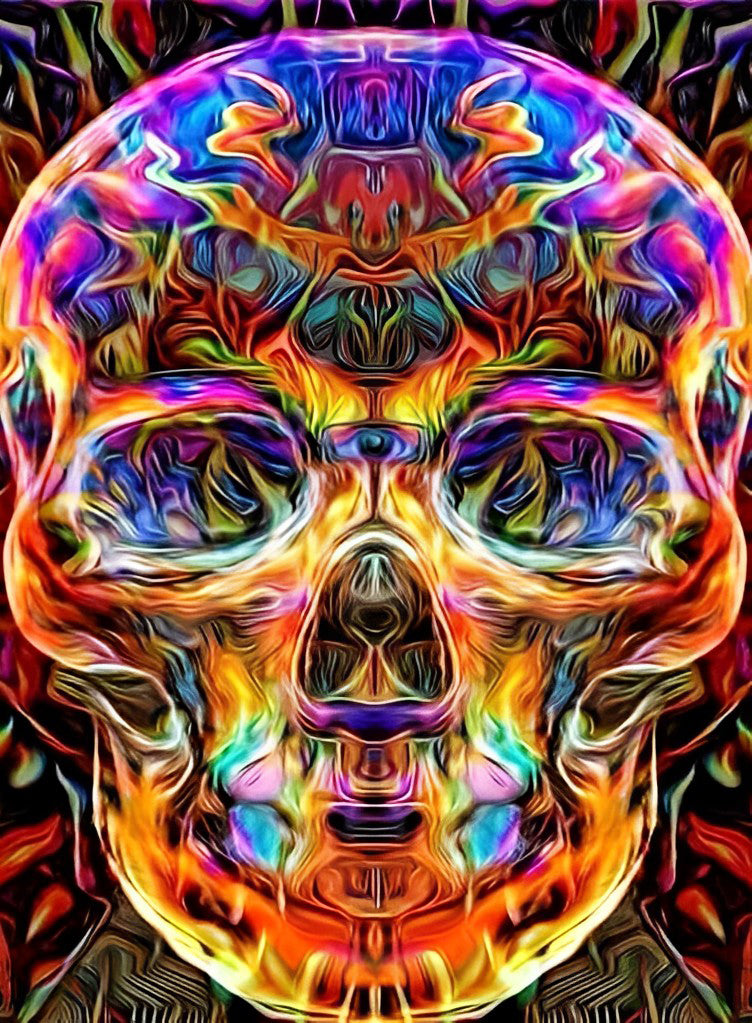 Bunter Totenkopf Diamond Painting