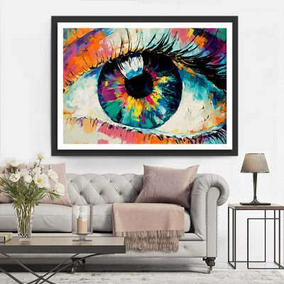 Buntes Auge Diamond Painting